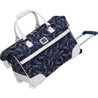 Color On The Go 20 Wheeled City Bag Navy/White   Diane Vo