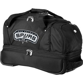 NBA San Antonio Spurs 22 Drop Bottom Wheeled Duffel Bag Bl