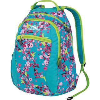 Curve Daypack for Women Birds & Blossoms/Tropic Teal/Chartreuse   Hi