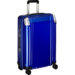 Geo Polycarbonate 24 4 Wheel Spinner Travel Case Blue   Zero H