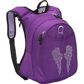 O3 Kids Pre School Angel Wings Backpack with Integrated Lunch Cooler Pur