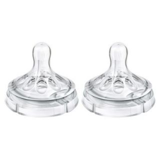 Philips Avent BPA Free Natural Variable Flow Nipple, 2 Pack