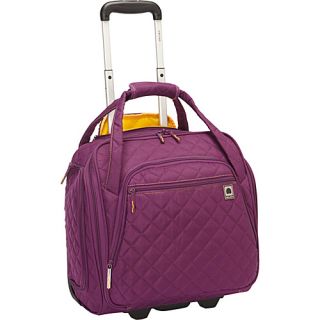 Quilted Rolling UnderSeat Tote  EXCLUSIVE Purple   Delsey Small Rolling L