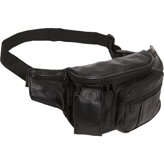 Leather Cell Phone/Fanny Pack   Black