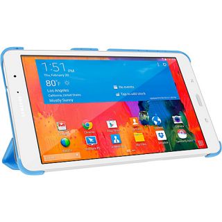 Samsung Galaxy Tab Pro 8.4 inch   Origami Slim Shell Case Blue   rooCASE