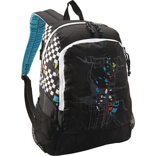 Double Compartment Backpack Checkerboard Graffiti   Eastsport School &