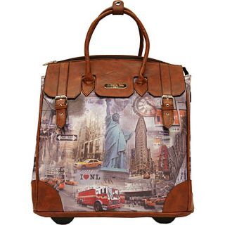 Fiona Rolling Business Tote, Special Print Edition New York   Nicole