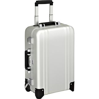 Classic Aluminum Carry On 2 Wheel Travel Case Silver   Zero Hal