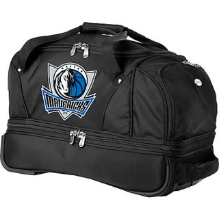 NBA Dallas Mavericks 22 Drop Bottom Wheeled Duffel Bag Bla