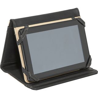 Leather Kindle Fire Standing Case   Black