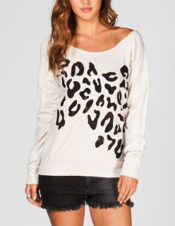 Animal Print Womens Sweatshirt Oatmeal In Sizes Medium, X Large, Larg
