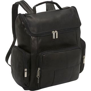 Multi Pocket Laptop Backpack   Black