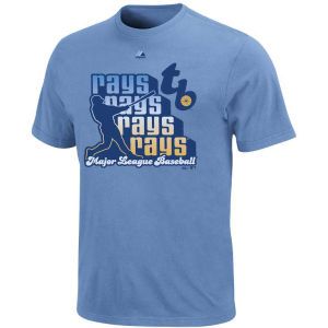 Tampa Bay Rays Majestic MLB At The Wall T Shirt