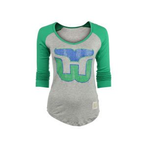 Hartford Whalers NHL Womens Contrast Raglan T Shirt