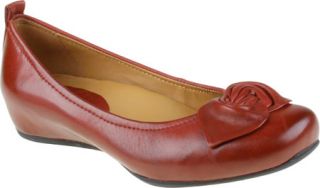 Womens Earthies Rubio   Bordeaux Calf Leather Flats