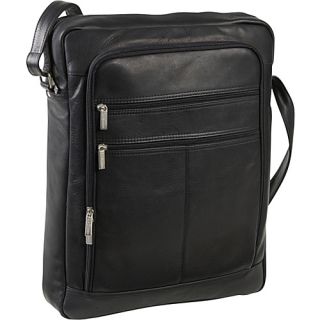 17 Laptop Organizer Bag Black   Le Donne Leather Non Wheeled C