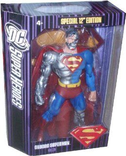 DC Superheroes Year 2007 Exclusive Select Sculpt Series Special 12 Inch Edition Action Figure   CYBORG SUPERMAN with Display Base Toys & Games