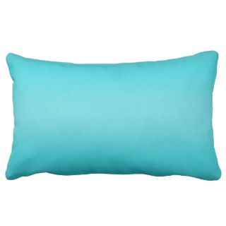 Dark and Light Aqua Blue Gradient   Turquoise Throw Pillows