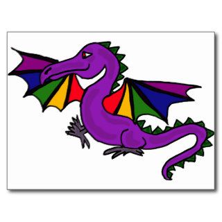 XX  Purple Dragon Postcards