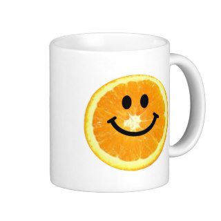 Smiley Orange Slice Coffee Mug