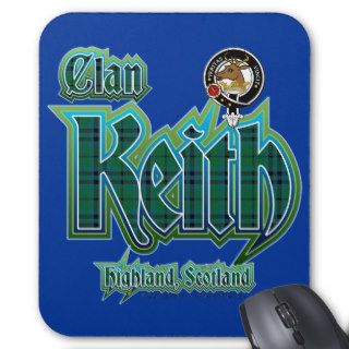 Clan Keith Tartan Badge Mouse Mat