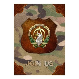 [100] Acquisition Corps Branch Insignia Personalized Invitations
