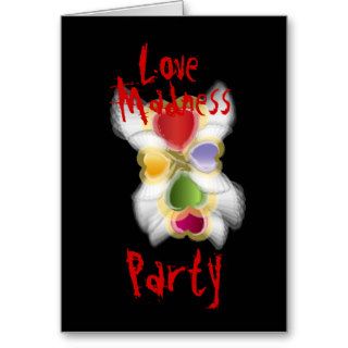 Love Madness Party Invitation Customize Cards