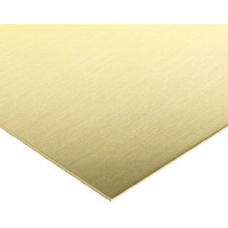 Brass Type C260 Half Hard Colded Shim Stock Number 2 Finish .001 Thick 6 x 18 (Pack of 10)
