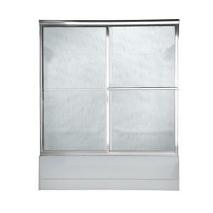 American Standard Prestige 60 in. W x 71.5 in. H Framed Bypass Shower Doors in Silver with Rain Glass AM00790.422.213