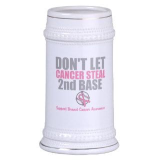Dont Let Cancer Steal Second 2nd Base Mugs