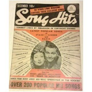 Song Hits Magazine December 1942 Volume 6 Number 7 Lyle Engel Books