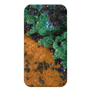 Malachite Azurite Geode Case For iPhone 4