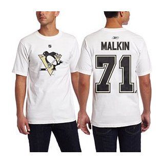 Evgeni Malkin Pittsburgh Penguins White Reebok Name & Number T shirt   2XL 