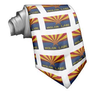 Arizona Flag Molon Labe Custom Tie