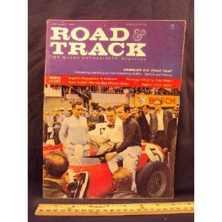 1960 60 February ROAD and TRACK Magazine, Volume 11 Number # 6 (Features Road Test On Valiant, Corvair, Rambler 6, Simca Oceane, & Devin VW, + Bugatti Type 51 A) Road and Track Books