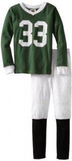 Wes and Willy Boys 8 20 Number 33 Football Pajama Clothing