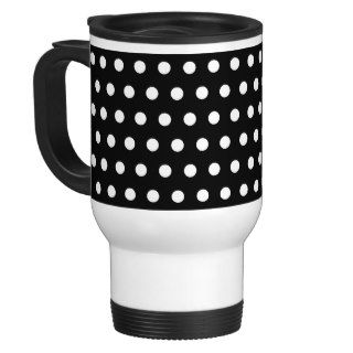 Black and White Polka Dot Pattern. Spotty. Mug