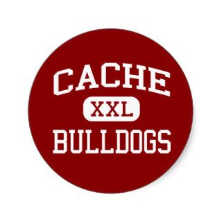 Cache   Bulldogs   High School   Cache Oklahoma Round Sticker