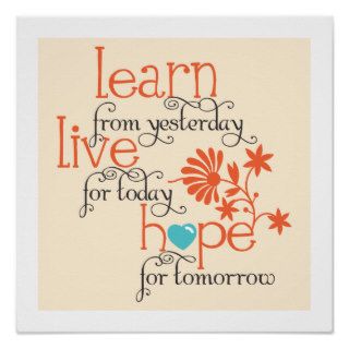Learn Live Hope Print