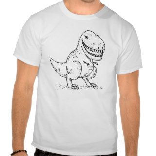 Mean Cool Dinosaur T Rex Cartoon T Shirt