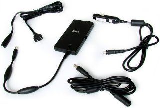 Genuine Dell PA 12 Slim Family Travel Pack AC/DC Adapter Includes AC Wall Power Cord, Car Lighter Adapter, Cable Extender For Dell Inspiron 300M, 500M, 505M, 510M, 600M, 630M, 640M, 6400, 8500, 8600, 9100, 9400, E1405, E1505, E1705, 1420, 1501, 1520, 1521