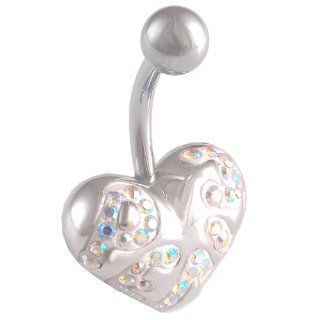 14 Gauge 1.6mm 3/8 10mm cute belly ring navel bar surgical steel unique button AWHY Body Piercing Jewelry Jewelry