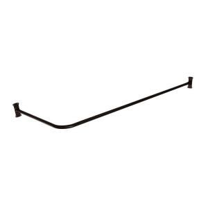Barclay Products 66 in. x 26 in. Corner Shower Rod in Oil Rubbed Bronze 4121 66 ORB