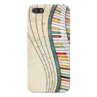 Cool awesome wavy piano retro colours antique iPhone 5 cases