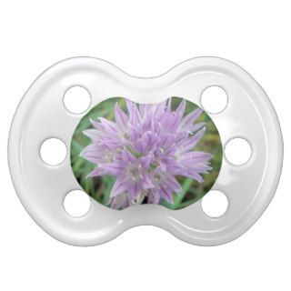 Chive Flowers Allium Schoenoprasum Baby Pacifier