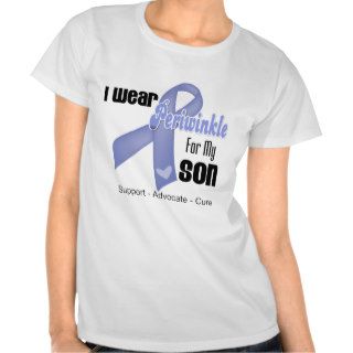 I Wear a Periwinkle Ribbon For My Son T Shirts