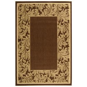 Safavieh Courtyard Brown/Natural 6.6 ft. x 9.5 ft. Area Rug CY2666 3009 6