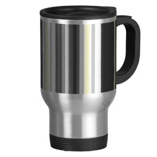 Striped Silver >Coffee travel Mug