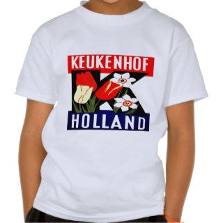 Keukenhof Holland ~ Vintage Netherlands Travel Tshirt
