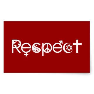 Coexist With Respect Stickers